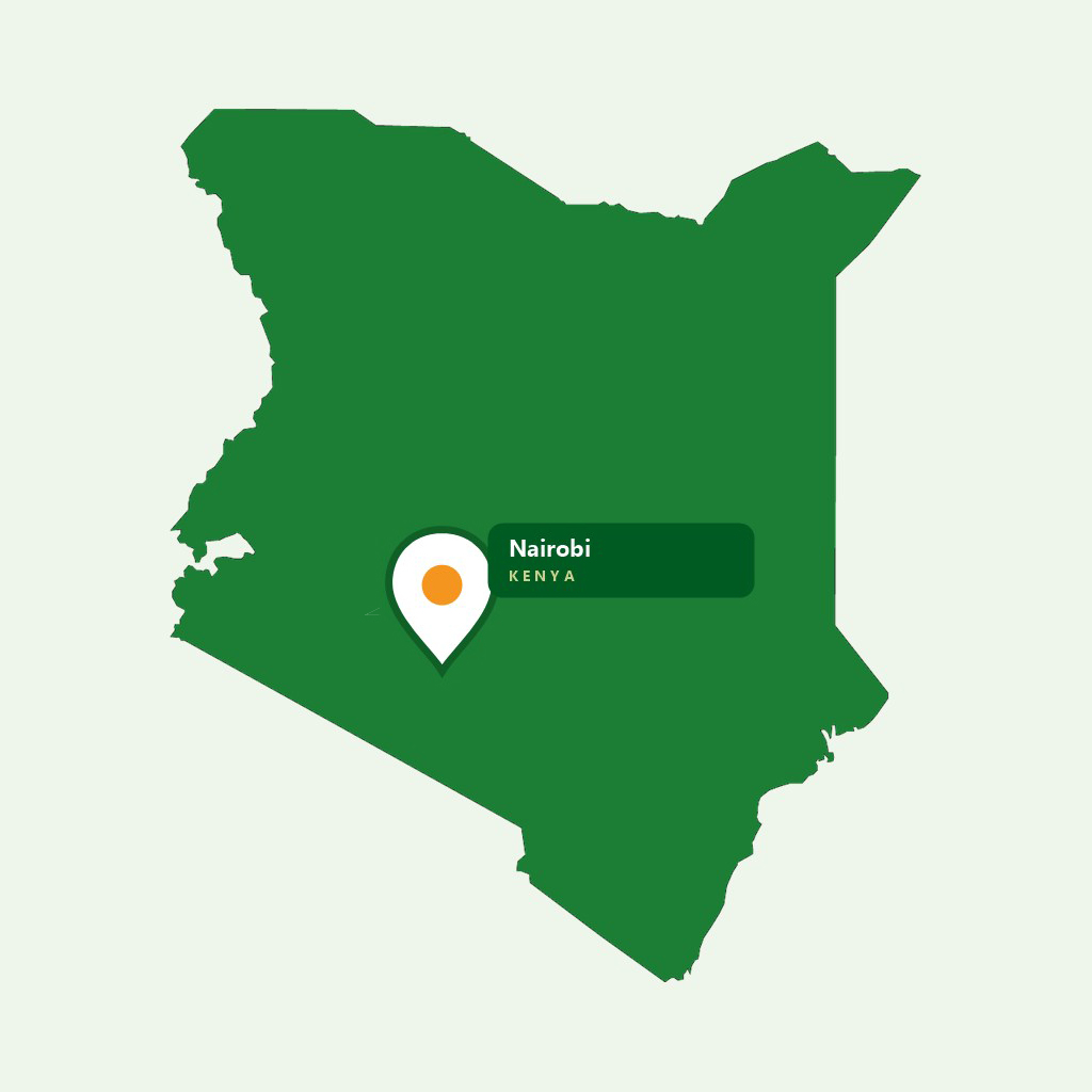 Map showing Eviden's location in Nairobi, Kenya
